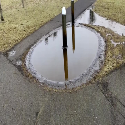 Puddle hazard sample