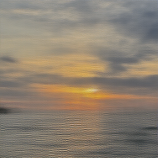 Untrained student -- sunset